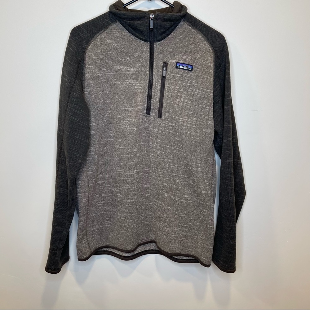 Patagonia Mens Better Sweater Brown Quarter Zip Sweater